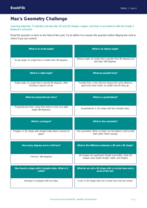 Free Geometry Flashcards | Grade 3 | Math | BookFlik