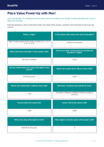 Free Place Value Flashcards for Grade 3 Math | BookFlik
