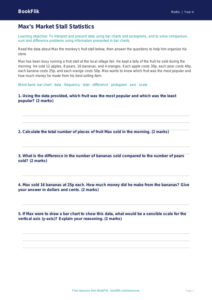 Free Statistics Track Sheet for Grade 3 Math | BookFlik