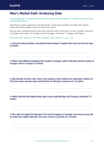 Free Statistics Worksheet for Grade 3 Students | BookFlik Math