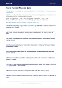 Music composers quiz grade 3 core