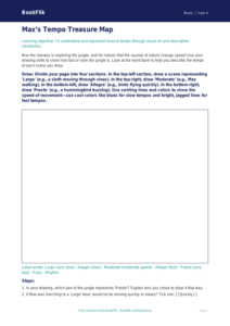 Free Tempo Drawing Sheet | Grade 3 | Music | BookFlik