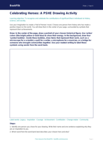 Free Black History Month Health & Wellness Drawing Sheet for Grade 3 | BookFlik