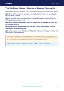 Free Kindness Poster | Grade 3 | Health & Wellness | BookFlik