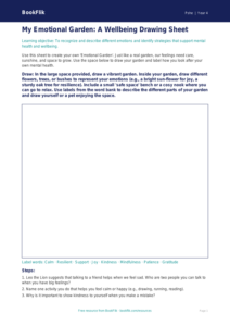 Free Mental Health Drawing Sheet for Grade 3 Students | BookFlik