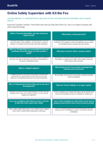 Free Online Safety Flashcards | Grade 3 | Health & Wellness | BookFlik