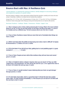 Free Resilience Quiz | Grade 3 | Health & Wellness | BookFlik