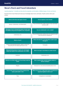 Free Rocks Flashcards | Grade 3 | Science | BookFlik