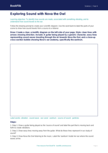Free Sound Drawing Sheet | Grade 3 | Science | BookFlik