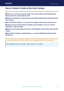 Free Space Poster | Grade 3 | Science | BookFlik
