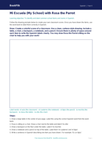 Free Spanish School Vocabulary Worksheet | Grade 3 | BookFlik