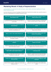 Monet Flashcards Year 4 Free | Australian Curriculum Art