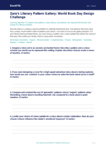 Free World Book Day Art Activity Sheet | Year 4 | Art | BookFlik