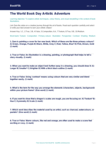 World Book Day Art Quiz for Year 4 | Australian Curriculum