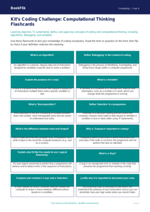 Free Coding Flashcards | Year 4 | Computing | BookFlik