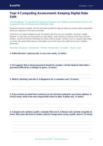 Cybersecurity Assessment Year 4 | Computing | BookFlik