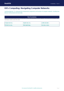 Free Networks Word Mat | Year 4 | Computing | BookFlik