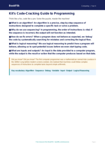 Free Programming Poster | Year 4 | Computing | BookFlik