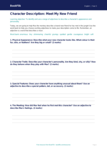 Free Adjectives Template | Year 3 | English | BookFlik