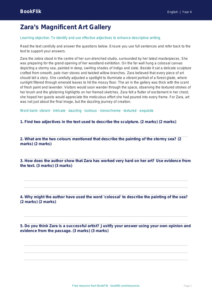 Free Adjectives Comprehension | Year 4 | English | BookFlik