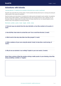 Free Adverbs Track Sheet | Year 2 | English | BookFlik