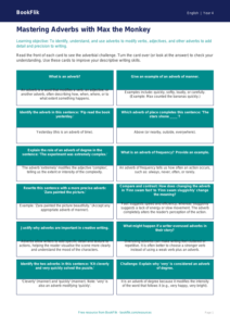 Free Adverbs Flashcards | Year 4 | English | BookFlik