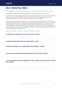 Free Apostrophes Comprehension | Year 2 | English | BookFlik