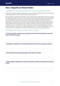 English apostrophes comprehension year 4 greater depth