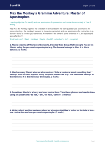 Free Apostrophes Template | Year 5 | English | BookFlik