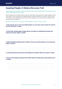 Free Black History Month Activity Sheet | Foundation | English | BookFlik