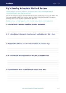 Free Book Review Template | Foundation | English | BookFlik