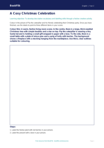Free Christmas Story Colouring Page | Year 2 | English | BookFlik