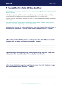 Free Christmas Story Writing Frame | Year 5 | English | BookFlik