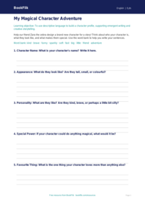 Free Creative Writing Template | Foundation | English | BookFlik