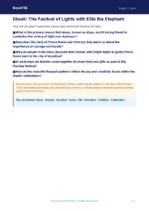 Free Diwali Story Poster | Year 4 | English | BookFlik