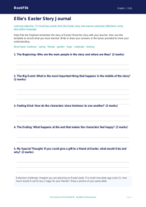 Free Easter Story Template | Foundation | English | BookFlik