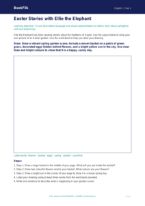 Free Easter Story Drawing Sheet | Year 1 | English | BookFlik