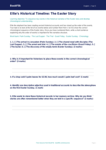 Free Easter Story Activity Sheet | Year 5 | English | BookFlik
