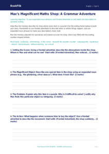 Free Grammar Writing Frame | Year 4 | English | BookFlik