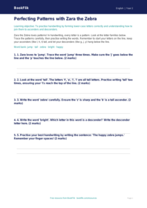 Free Handwriting Activity Sheet | Year 2 | English | BookFlik
