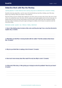 Free Inference Track Sheet | Year 2 | English | BookFlik