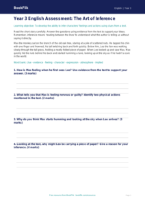 Free Inference Assessment | Year 3 | English | BookFlik
