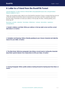 Free Letter Writing Template | Year 5 | English | BookFlik