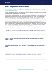 Free Nouns And Verbs Comprehension | Year 4 | English | BookFlik