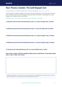 Free Phonics Activity Sheet | Year 2 | English | BookFlik