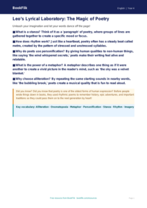 Free Poetry Poster | Year 4 | English | BookFlik