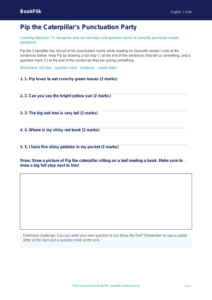 Free Punctuation Activity Sheet | Foundation | English | BookFlik