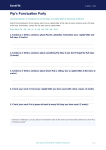 Free Punctuation Template | Foundation | English | BookFlik