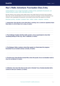 Free Punctuation Template | Year 5 | English | BookFlik