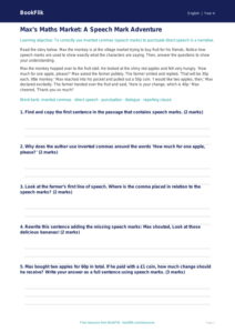 Free Speech Marks Track Sheet | Year 4 | English | BookFlik